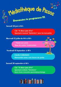 ANIMATIONS MEDIATHEQUE // PISSOS
