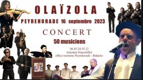 David Olaizola en concert avec le grand orchestre, Lamidelsol et les Cames Boys